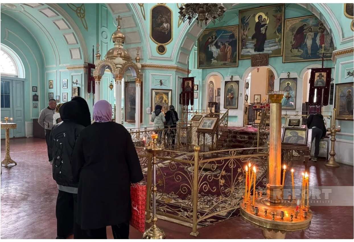 Gəncədə pravoslavlar Pasxa bayramını qeyd edir