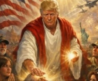 Trump İsa Məsih obrazında təsvir olunduğu paylaşımı silib və bununla bağlı qəribə açıqlama verib.