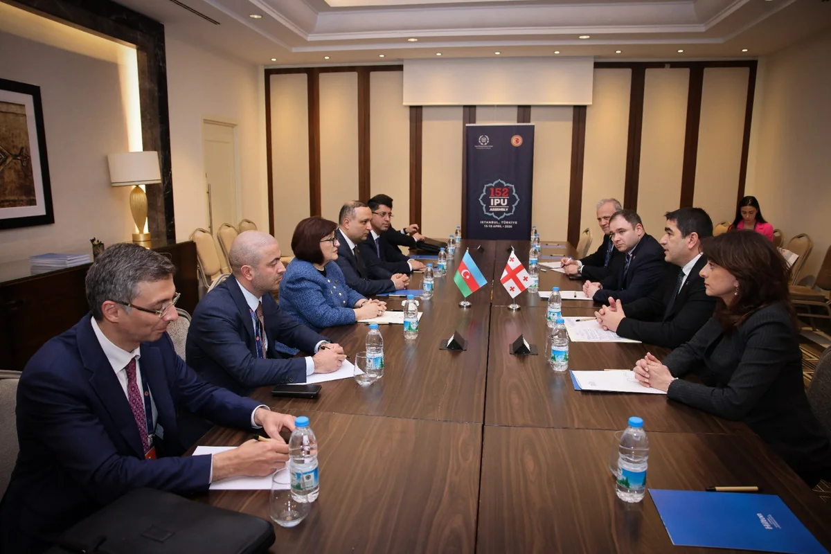 Sahibə Qafarovaya Gürcüstan Parlamentinin Fəxri medalı təqdim edilib 