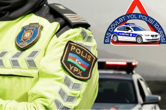 Yol polisi əlverişsiz hava şəraitində yollardakı vəziyyətlə bağlı sürücülərə müraciət edib 