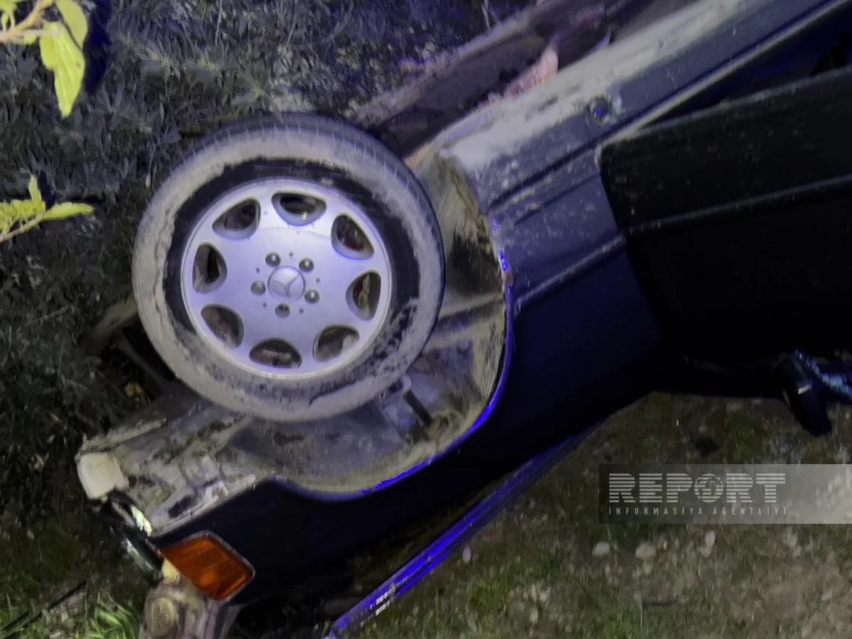 Tağıyev qəsəbəsində avtomobil aşıb, ölən var