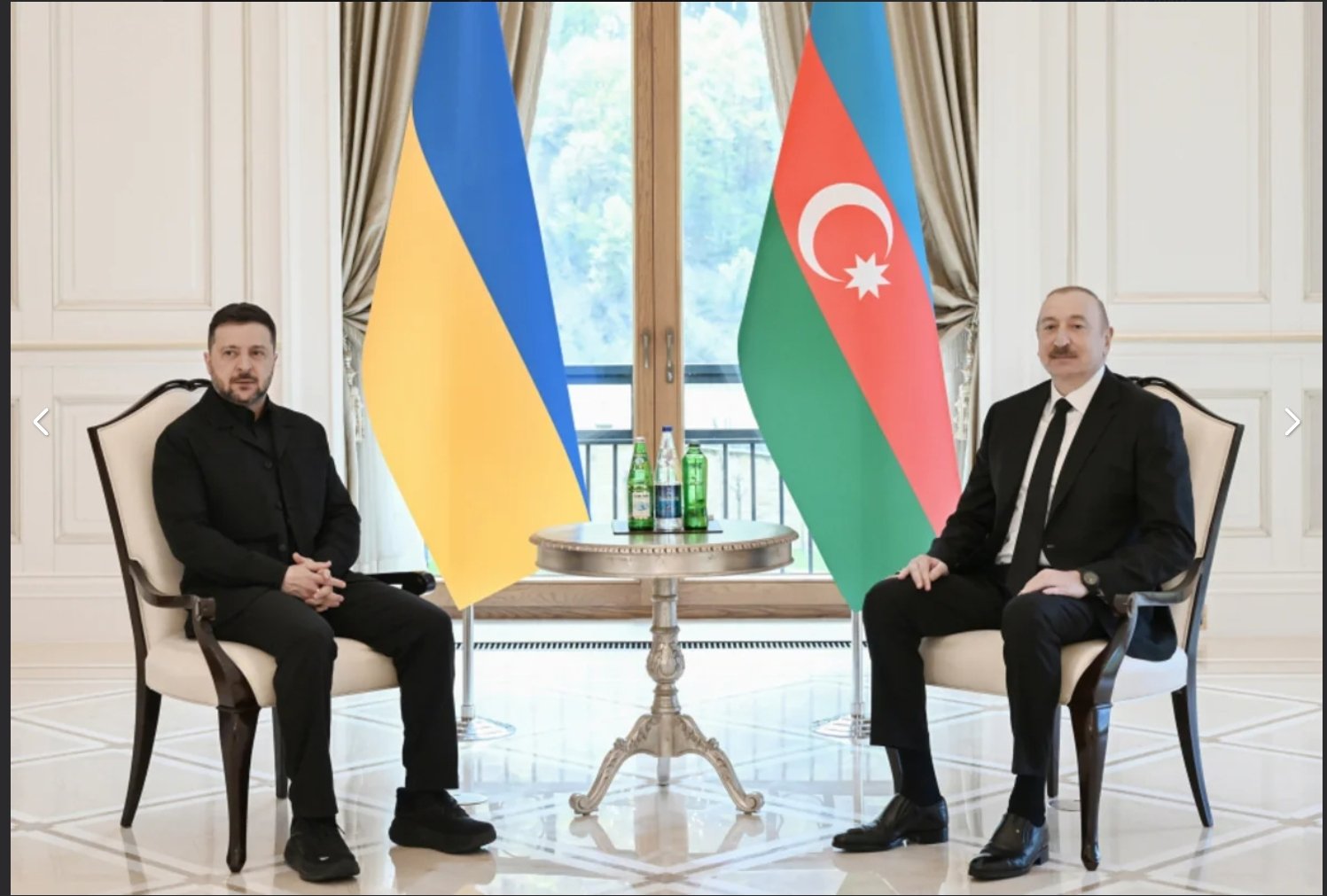 Azərbaycan və Ukrayna prezidentləri mətbuata bəyanatlarla çıxış ediblər