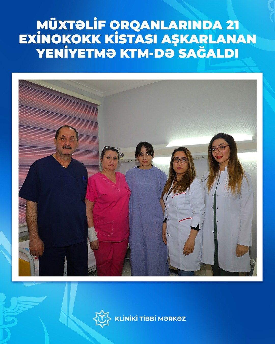 17 yaşı var, 21 exinokokk kistası bədənindən çıxarıldı