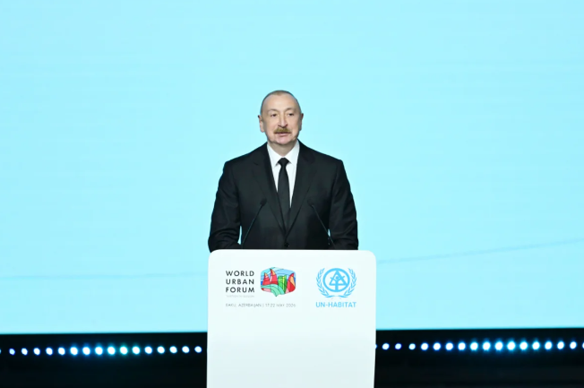 Prezidentin sosial şəbəkə hesablarında WUF13-ün açılış mərasiminə dair videoçarx paylaşılıb 