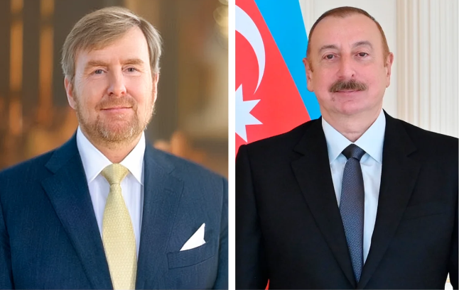 Niderland Kralı İlham Əliyevi təbrik edib