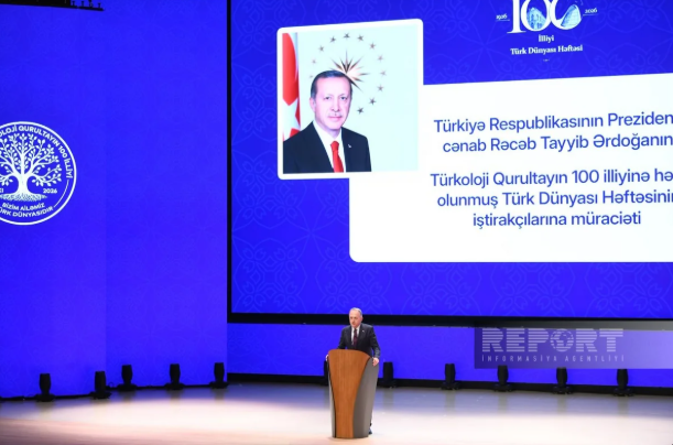 Ərdoğan: I Türkoloji Qurultayın 100 illik yubileyinin Bakıda qeyd olunması təsadüfi deyil 