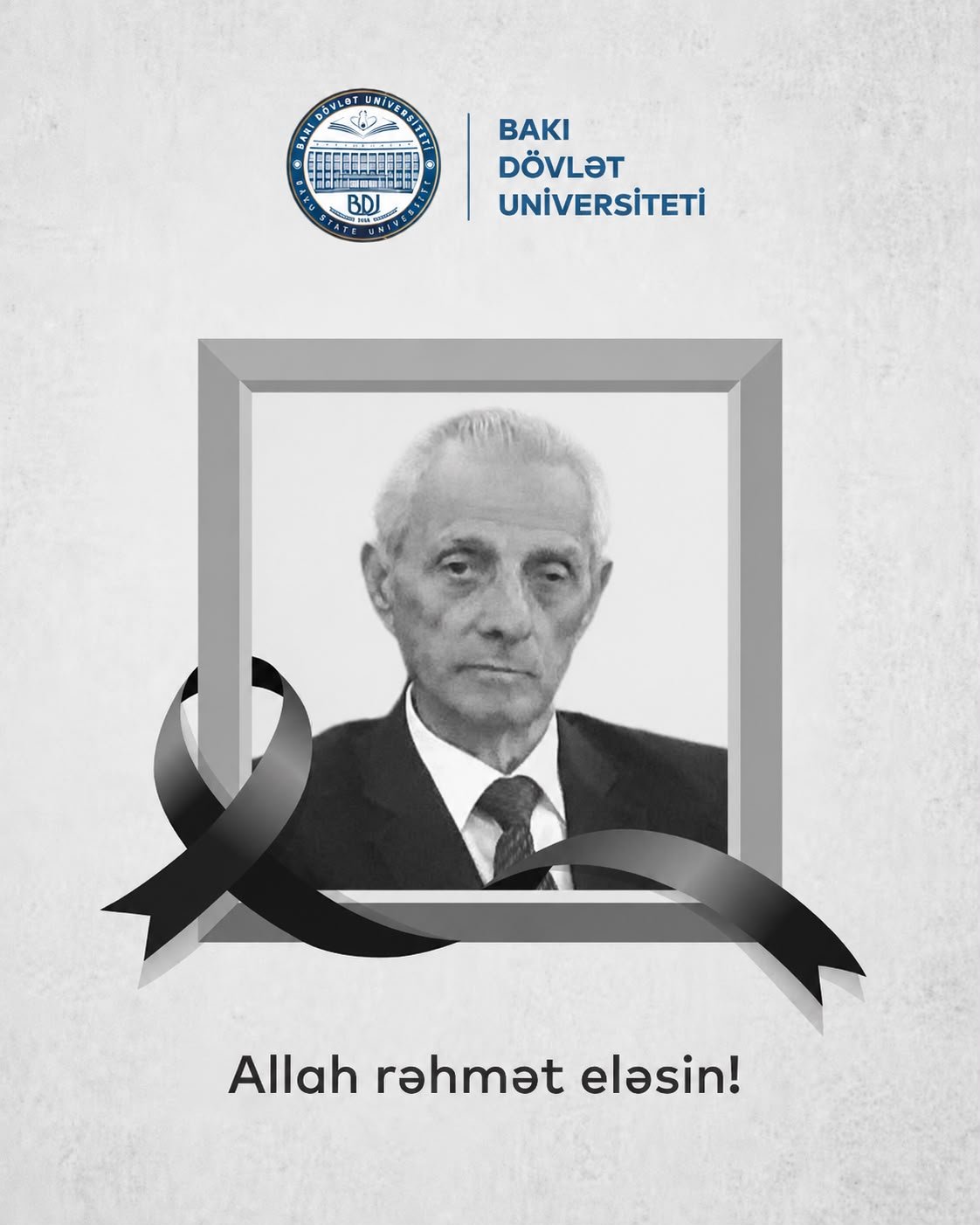 BDU-nun professoru Əmrah Dadaşov vəfat edib