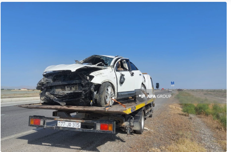 Hacıqabulda yol qəzasında bir nəfər ölüb, 1 nəfər xəsarət alıb