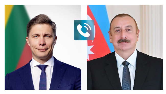 Litvanın Baş naziri İlham Əliyevə zəng edib 