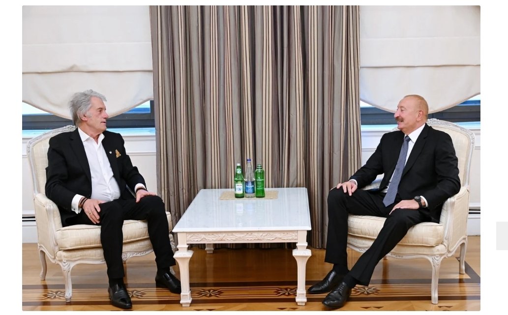 İlham Əliyev Ukraynanın sabiq Prezidenti Viktor Yuşenko ilə görüşüb 