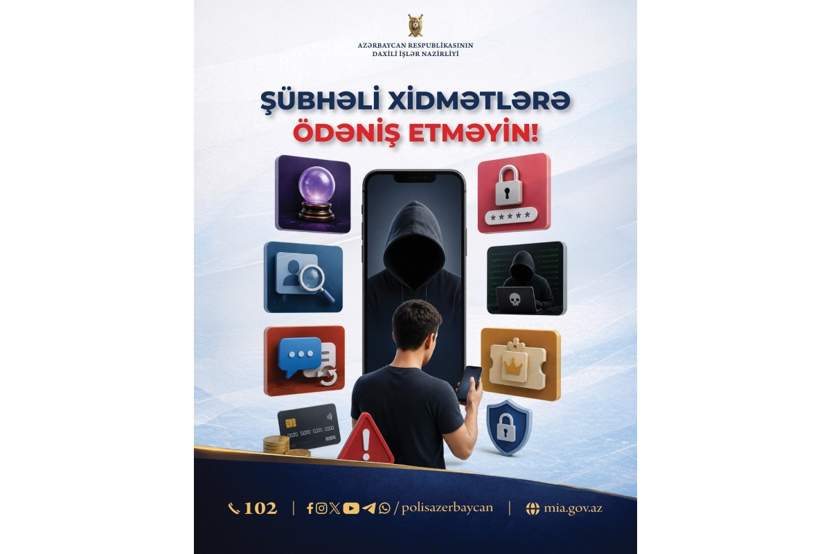 DİN sosial şəbəkələrdə saxta xidmətlərlə bağlı vətəndaşlara xəbərdarlıq edib 
