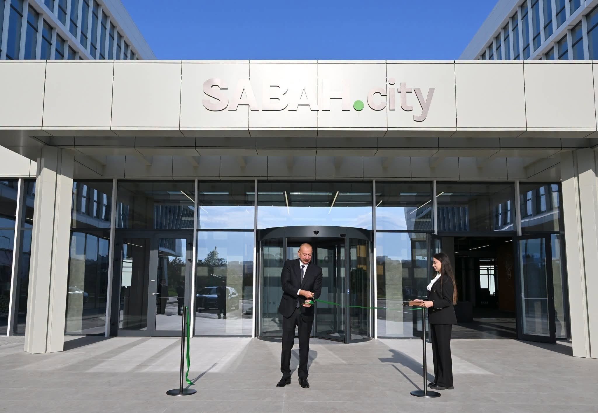 Prezident İlham Əliyev “SABAH.city” innovasiya şəhərciyinin birinci mərhələsinin açılışında iştirak edib
