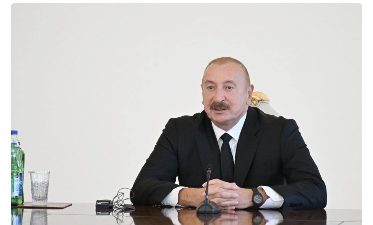 Azərbaycan Prezidenti Şamaxıda Pir Ömər Sultan ziyarətgahında aparılan konservasiya işləri ilə tanış olub 
