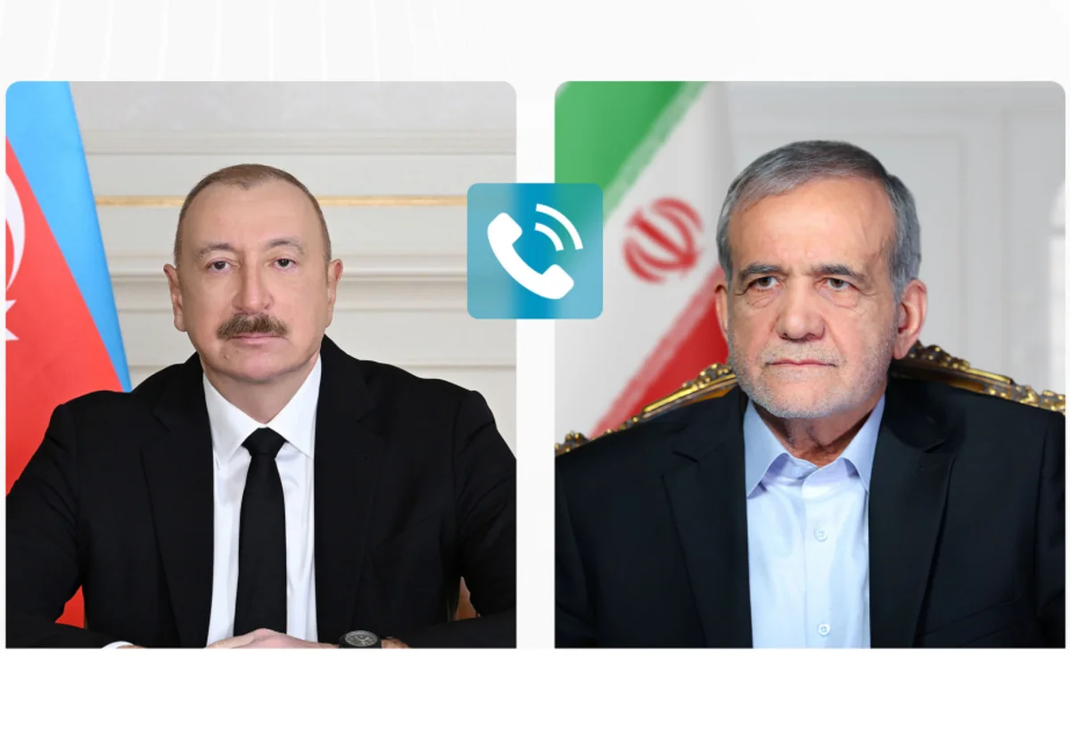 İlham Əliyev Məsud Pezeşkiana zəng edib 