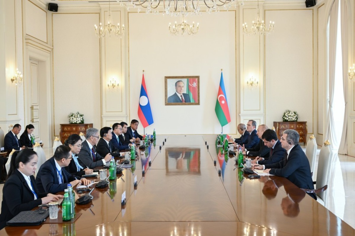 Prezident İlham Əliyevin Laos Prezidenti ilə geniş tərkibdə görüşü olub - FOTO - YENİLƏNİB